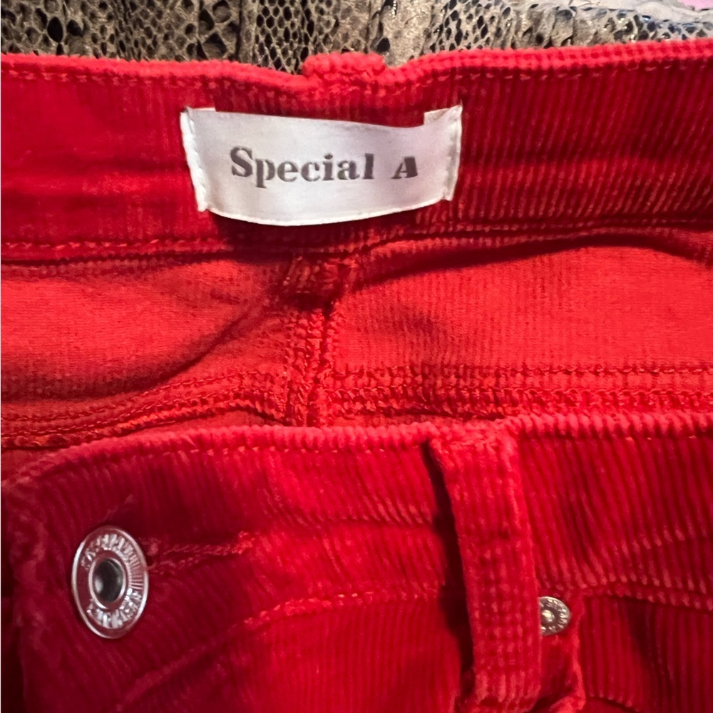 Special A red corduroy pants - Picture 3 of 8